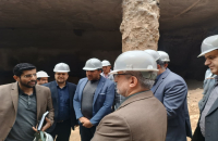 بازدید میدانی سرپرست شهرداری قم از عملیات عمرانی حفاری قطعه پایانی تونل خط یک مترو قم